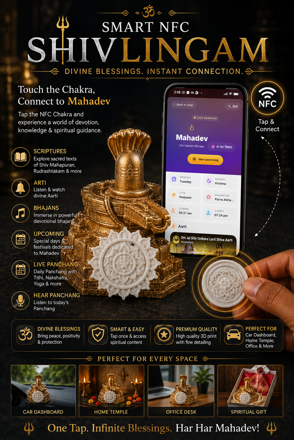 Smart NFC Shivlingam